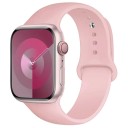 Pulseira de silicone para Apple Watch Series 9 8 7 6 5 4 3 SE Ultra 2 49 mm - 42 - 44 - 45 mm M-L À prova de água, suave e confortável para uso diário 17