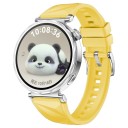 Pulseira de silicone para Huawei Watch GT 3 Pro 46 mm Fivela metálica segura Pulseira de substituição macia e resistente, respirável 5