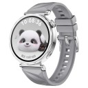 Pulseira de silicone para Huawei Watch GT 5 Pro 46 mm Fecho metálico seguro Pulseira de substituição macia e respirável, resistente, para desporto e uso diário confortável 4