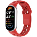 Pulseira de silicone para relógio Xiaomi Mi Band 9 Pulseira macia e confortável para o pulso Material durável e flexível Para uso diário 3