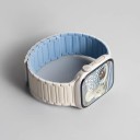 Pulseira de silicone S10 42 mm para Apple Watch com fecho magnético Compatível com 38 40 41 42 mm Series 1–10 SE SE 2 Pulseira 8