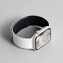 Pulseira de silicone S10 42 mm para Apple Watch com fecho magnético Compatível com 38 40 41 42 mm Series 1–10 SE SE 2 Pulseira confortável 6