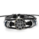 Pulseira de várias camadas em pele 3