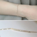 Pulseira delicada feminina com pedras H145 2