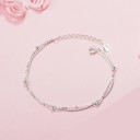 Pulseira dupla feminina com bolas 3