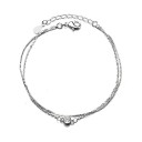 Pulseira dupla feminina com pedra P161 2