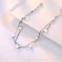 Pulseira dupla feminina H94 1