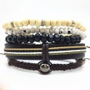 Pulseira em camadas 4 pcs 25