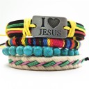 Pulseira em camadas 4 pcs 28