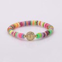 Pulseira feminina com a letra H647 21