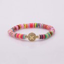 Pulseira feminina com a letra H647 24
