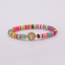 Pulseira feminina com a letra H647 25