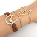 Pulseira feminina com cavalo 3 pcs 1