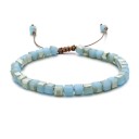 Pulseira feminina com contas de cristal 8