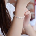 Pulseira feminina com contas e estrelas 4