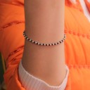 Pulseira feminina com contas P183 4