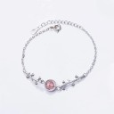 Pulseira feminina com cristal 4