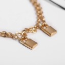 Pulseira feminina com fechos 2 pcs 3