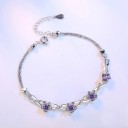 Pulseira feminina com flores 1