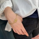 Pulseira feminina com grandes elos H183 5