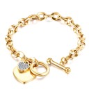 Pulseira feminina com grandes elos H424 1