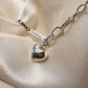 Pulseira feminina com pendente de coração 4