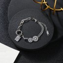 Pulseira feminina com pendente good luck H577 4
