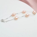 Pulseira feminina com pérolas A2447 6