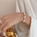 Pulseira feminina com pérolas H128 2