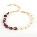 Pulseira feminina com pérolas H610 9