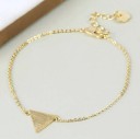Pulseira feminina com triângulo 2