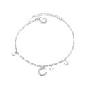 Pulseira feminina lua com estrelas 1