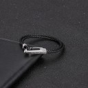 Pulseira masculina com fecho de ganchos 4