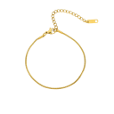Pulseira masculina com osso de cobra em aço inoxidável 17-22 cm 1,2 mm Design elegante Joia moderna para homens Pulseira única 2