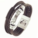 Pulseira masculina de várias camadas H225 18