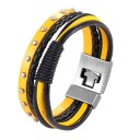 Pulseira masculina de várias camadas H225 6