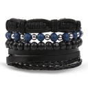 Pulseira masculina de várias camadas H229 13