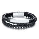 Pulseira masculina de várias camadas H520 10