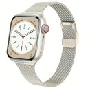 Pulseira milanesa 42 mm 44 mm 45 mm 49 mm para Apple Watch séries 1–9 SE SE2 Ultra Pulseira metálica com fecho para ajuste e encaixe 13