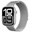 Pulseira Milão de 46 mm para Apple Watch Series 10 e 11 Pulseira metálica magnética com ajuste contínuo de comprimento Design elegante 6
