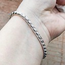 Pulseira torcida feminina A2444 2