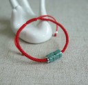 Pulseira trançada de jade para senhora 3