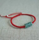 Pulseira trançada de jade para senhora 6
