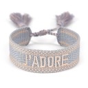 Pulseira tricotada feminina H247 11