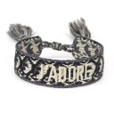 Pulseira tricotada feminina H247 21