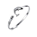 Pulsera abierta de delfín para mujer 1