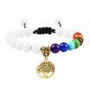 Pulsera ajustable de siete chakras Z262 2