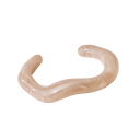 Pulsera de acrílico para mujer 6 cm de ancho forma irregular abierta grosor 1,15 cm diseño moderno para uso diario 1