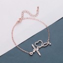 Pulsera de cadena con frecuencia cardíaca para mujer 3