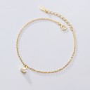 Pulsera de cadena de corazón para mujer P222 1